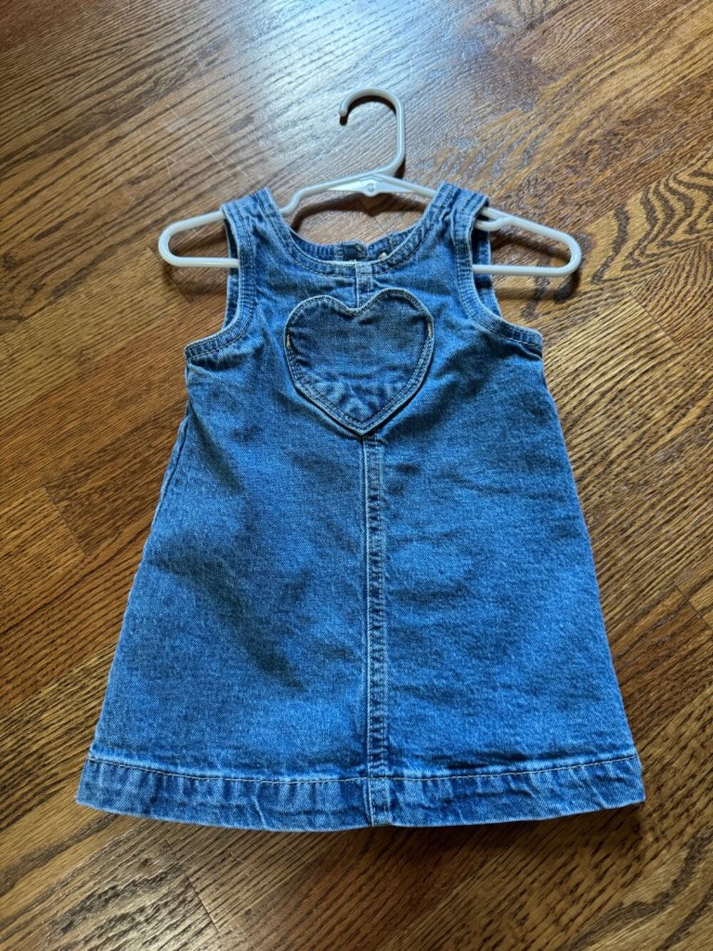 Gap Denim Heart Pocket Shift Dress | 12-18 Months